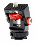 Aluminum Mini Ball Head With 360 Degree Rotation for Cameras Phones Monitors and LED Lights Supports Up To One Kilogram Cold Shoe Mount
