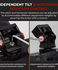 Close-up of Aluminum Mini Ball Head With 360 Degree Rotation on camera, showing tilt and rotation control, supports up to one kilogram.
