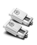 Upgrade Aluminum Mini Vise Clamp Set Genmitsu 2 Pcs high precision CNC router clamp for woodworking and metalworking, silver color