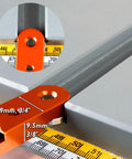 Miter Bar And Miter Slot Runner For Table Saw Sled And Crosscut Sled, 17 Inch 430mm Length, Premium Aluminum Alloy, close-up view.