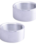 Aluminum 6061T6 2 Inch NPT Female Weld On Pipe Fitting Bung 2 Pack Durable Lightweight Corrosion Resistant For Fuel Equipment Plumbing Gas