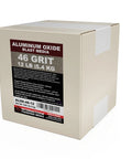 Coarse aluminum oxide blasting media 12 lb box for fast, durable surface prep for metal, glass, stone, and wood