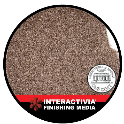 Aluminum oxide medium grit blasting media delivers fast, hard cutting in blasting cabinets and guns, in a reusable 8 lb bag for wet or dry blasting