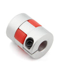 2 Pack Aluminum Plum Shaft Coupler 8mm To 8mm 20mm Diameter 25mm Length Flexible Motor Coupler For 3D Printer CNC Machine And Servo