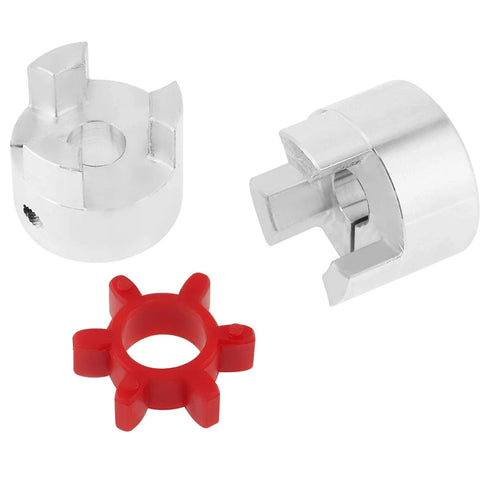 Aluminum Plum Shaped Flexible Shaft Coupling 10mm To 14mm Bore 30mm Diameter 40mm Length High Torque Stepper Motor Connector