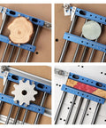 Beefy Aluminum Bench Vise Clamp For Precision CNC Router And Milling With Four Columns And Two Clamps Gripping Wood and Metal
