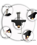 Propeller Puller Aluminum Alloy Removal Tool with Replacement Ejector Pins for RC FPV Drones Air65 Air75 Black, close-up view