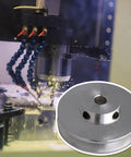 Aluminum Single Groove Pulley 41x16x6mm With 6mm Bore For 3 To 5mm PU Round Belts in machine setup