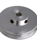 Aluminum Single Groove Pulley 41x16x6mm With 6mm Bore for 3 to 5mm PU Round Belts, side view, ideal for DIY drilling machines and small rigs
