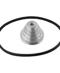 Aluminum Pagoda Pulley Wheel Set For Benchtop Drill Press With Four And Five Step V Belt For Belt Driven Machines on white background