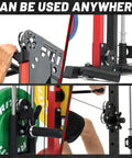 Pro Grade Aluminum Heavy Duty Pulley Wheel For Gym Equipment RitFit 90mm Bearing Pulley Set in use on power rack