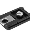 Aluminum Alloy QR 60 Quick Release Plate with One Quarter Inch Screw Mount and Anti Slip Rubber Pads for Tripods