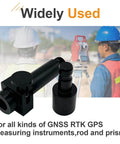 Aluminum Quick Release Adapter for RTK GNSS Systems and Prism Poles, lightweight connector for fast Trimble GPS surveying setup.