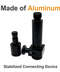 Aluminum Quick Release Adapter For RTK GNSS Systems And Prism Poles, Universal Five Eighths By Eleven Threaded Design