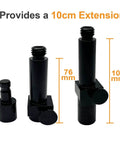 Aluminum Quick Release Adapter For RTK GNSS Systems And Prism Poles, Universal Five Eighths By Eleven Threaded Design, side view