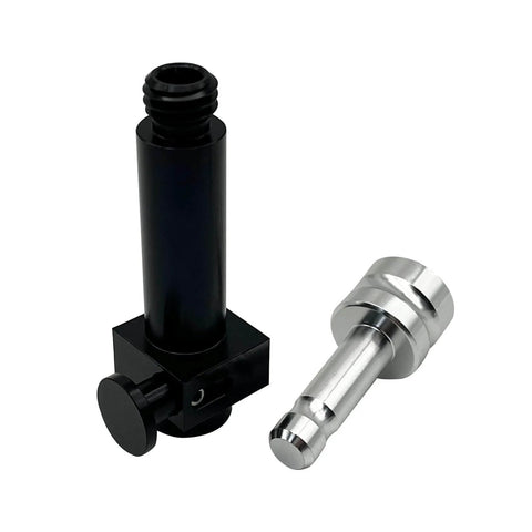 Trimble Quick Release Adapter for RTK GPS GNSS Prism Pole Swiss Type Surveying Aluminum Lightweight 3.5 oz with 3 Inch Black Section