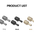 Aluminum RC And RC2 Joysticks Spare Remote Control Sticks in gray, black, gold. Suitable for Mini 4 Pro Mini 3 Pro Drone Accessories.