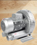 High-Pressure regenerative blower for industrial ventilation and wastewater aeration delivers reliable, energy-efficient air from 110V 50Hz supply, aluminum body