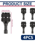 4-pack Aluminum Alloy Remote Controller Sticks Set For DJI Drones showing size dimensions and design details.