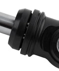 Close-up of Performance Series 2.0 Aluminum Reservoir Shock Absorber For Trail-Ready Suspension By Fox Model 985-24-162 Silver Quiet Nitrile Seal System Delivers Smooth Articulation With Durable Clear Anodized Finish