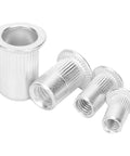 Versatile Aluminum Rivet Nut Set M4 M5 M6 M8, 100-Piece Go-To Kit For Electromechanical Assembly, Automotive, Elevators.