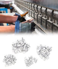 Versatile Aluminum Rivet Nut Set M4 M5 M6 M8, 100-Piece Go-To Kit for electromechanical assembly and automotive projects.