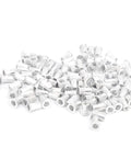 100Pcs Pull Riveting Nuts Kit For Aluminum Panels And Pipes With Storage Box, Assorted M3 To M10 Sizes, Galvanized Aluminum Rivet Nuts