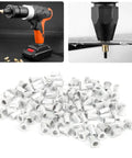 Premium Aluminum Pull Rivet Nuts Set For Metal Plates And Pipes M3 Through M10 With M4 100 Pieces Vertical Fastening Hardware Kit