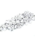 Aluminum Pull Rivet Nuts 100 Pcs Pack M10 Flat Head Vertical Rivnut Inserts For Metal Plates Automotive Aviation Railway And Furniture Projects Durable Lightweight Hardware For Strong Vibration Resistant Fastening