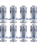 8Pcs Jack Nuts And Petal Screw Anchors Expansion Plugs For Board And Wall Fasteners Set M5x25mm Type 03 Heavy Duty Aluminum Alloy Rivet Nuts Bolts