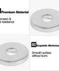 Aluminum Back Up Rivet Washers For Three Sixteenth Inch Rivets Pack Of 300 with premium corrosion-resistant material.