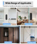 2 Pack 4 Inch Self Adhesive Sliding Door Handles Aluminum Alloy No Drill Installation on various door types