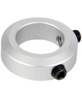 Front view of single collar from (4-Pack) 22mm Bore Shaft Collars, Aluminum Alloy Screw Style Clamping Collars, 35mm Outer Diameter, 10mm Width
