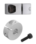 Four Pack 6mm Split Shaft Collar Set Aluminum Alloy Clamping Collars For Shafts With M4 Screws, 6mm Bore, 20mm OD, 8mm Thick