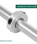 Pack Of Four Split Shaft Collar Bore 14mm Aluminum Alloy Two Halves Clamping Collar For Shaft With 35mm Outer Diameter Installed View