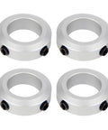 4-Pack 22mm Bore Shaft Collars, Aluminum Alloy Screw Style Clamping Collars, 35mm Outer Diameter, 10mm Width for CNC Machines