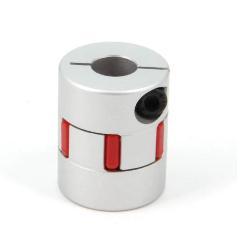 Aluminum Plum Shaped Flexible Shaft Coupling 10mm To 10mm For 3D Printer CNC Machine And Servo Stepper Motors 25mm Diameter 30mm Length