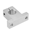 20mm Shaft Support SK20 Linear Motion Guide Block Set for CNC Machines and 3D Printers, aluminum construction, front view