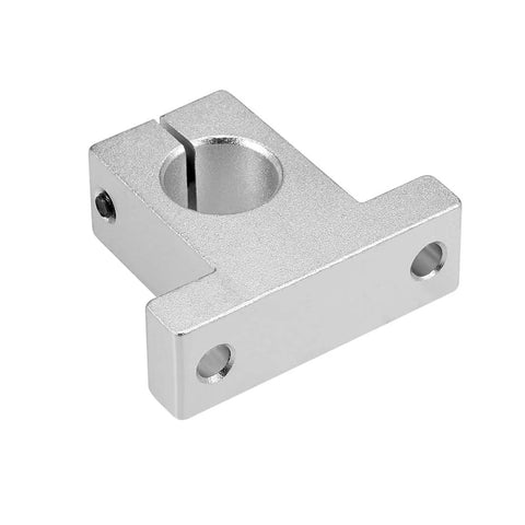 20mm Shaft Support SK20 Linear Motion Guide Block Set for CNC Machines and 3D Printers, aluminum construction, front view