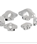 Aluminum SHF10 Linear Rod Rail Supports Kit 4 Pieces 10mm Shaft Diameter 5.5mm Mount Holes Lightweight Corrosion Resistant