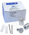 Pack of 12 aluminum wall spacers and sign standoff screws deliver a clean, modern display for acrylic or glass signs; durable set