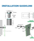 Installation guideline for Aluminum Solid Sign Standoff Screws 12 Pack Five Eighths By Three Quarters Inch For Acrylic And Glass Displays