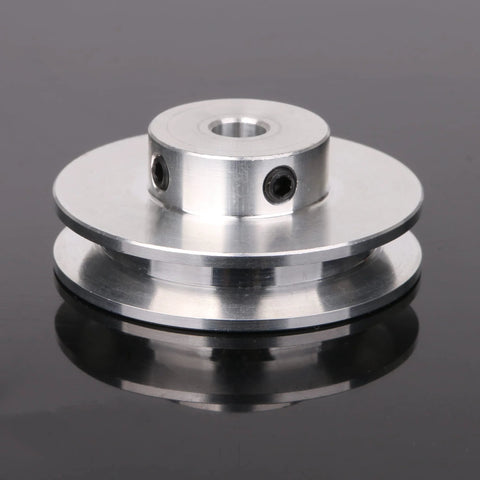 Aluminum Single Groove Pulley 41x16x6mm With 6mm Bore For 3 To 5mm PU Round Belts ideal for DIY drilling machines and small milling rigs