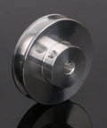 Aluminum single groove pulley 41x16x6mm with 6mm bore for 3 to 5mm PU round belts, ideal for DIY drilling machines and small milling rigs.