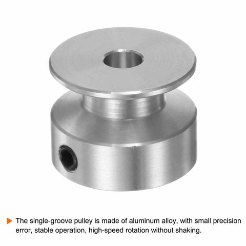 Aluminum Single Groove Pulley With 5mm Bore And 20mm Diameter Including Hex Wrench For Easy Setup Ideal For Compact Belt Drives