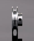 Side view of Aluminum Single Groove Pulley 41x16x6mm With 6mm Bore For 3 To 5mm PU Round Belts Ideal For DIY Drilling Machines