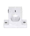 Built For Makers SK25 Aluminum Linear Motion Rail Clamp Guide Support Bearings for 25mm Shaft, CNC Routers and 3D Printers, front view