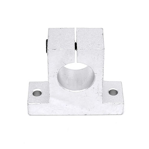 Built For Makers SK25 Aluminum Linear Motion Rail Clamp Guide Support Bearings for 25mm Shaft, CNC Routers and 3D Printers, front view