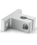 4PCS SK8 Aluminum Linear Shaft Rail Supports for 8mm 0.31in Rods, front view highlighting corrosion resistant design and 5.5mm mount hole