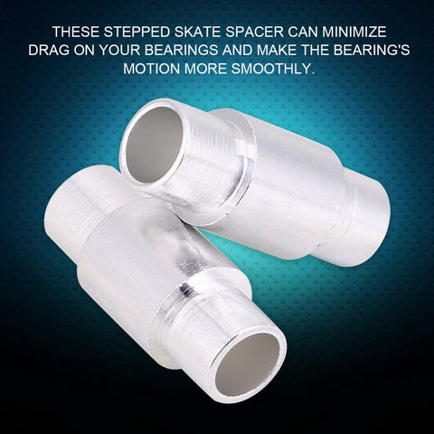 10 Pack Inline Skate Bearing Spacers Aluminum Alloy Axle Spacers Replacement For Roller Skates Smooth Motion Reduced Drag Durable